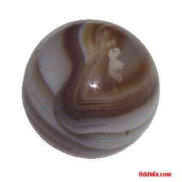 Tiger's Eye Ball Brown Rock Polished Collectible [5 KB]