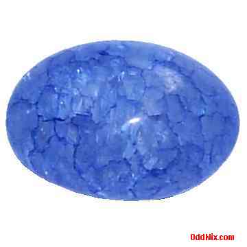 Blue Quartz Egg Semi-Precious Stone Polished Collectible [7 KB]