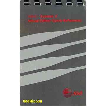 Visual Editor Quick Reference UNIX System V AT&T VI-Edit Manual [12 KB]