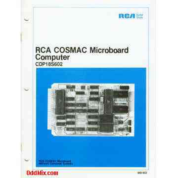 MB-602 CDP18S602 RCA COSMAC Microboard Computer User Manual [9 KB]