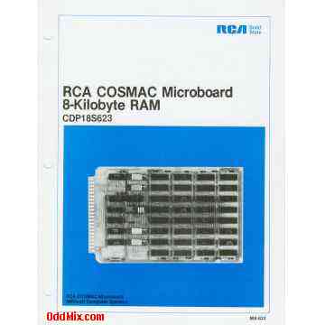 MB-623 CDP18S623 RCA COSMAC Microboard 8-KB RAM User Manual [9 KB]