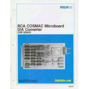 MB-642 CDP18S642 RCA COSMAC Microboard D/A Converter User Manual [9 KB]