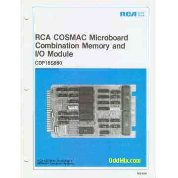 MB-660 CDP18S660 RCA COSMAC Microboard Memory and I/O Module User Manual [9 KB]