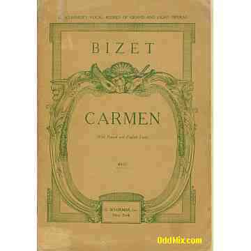Bizet Carmen French English Text Vocal Scores Opera in Four Acts Music Reference [7 KB]