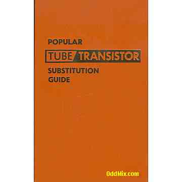 Popular Tube Transistor Substitution Guide