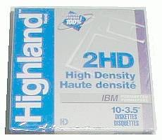 HD Floppy Disk 3.5 inch 1.44 MB High Density Highland Magnetic Recording Media [9 KB]