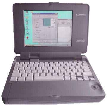 Computer Small Notebook Laptop Compaq Contura Aero 4/33C Portable Intel Processor [10 KB]