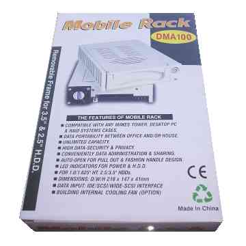 Mobile Rack Removable Frame Hard Drive 3.5 and 2.5 inch HDD DMA100 Data Security [11 KB]