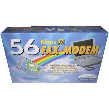 Modem PCMCIA PC Card 56K Data FAX Intel V.90 Chipset RJ-11 Connector Cable Driver [8 KB]