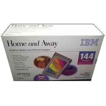 Modem PCMCIA PC Card Data FAX 14K Internet Adapter IBM 707 Home & Away V.32 V.42 [8 KB]