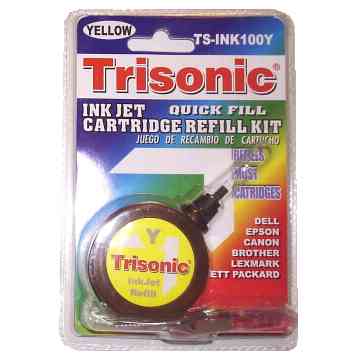 Ink Refill Kit Inkjet Yellow Trisonic TS-INK100Y Hypodermic Injection Needle 3 In 14 G [12 KB]