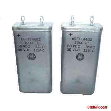 Capacitors 1,000 uF 50 VDC Tantalum Solid Electrolytic High Energy Military Grade GE [6 KB]