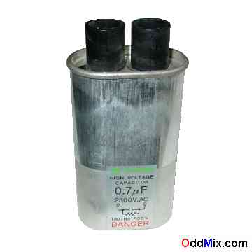 Capacitor 0.7 uF 2,300 VAC High Voltage Condenser Hermetic [6 KB]