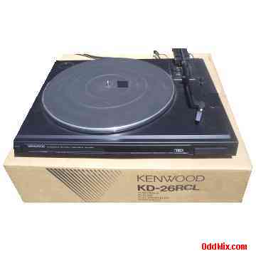 Turntable Professional Belt Drive Record Player Aluminum Platter Kenwood KD-26RC [7 KB]