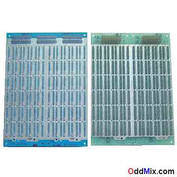 Two Wire-wrap panel sections with Augat machined connector pins [15 KB]