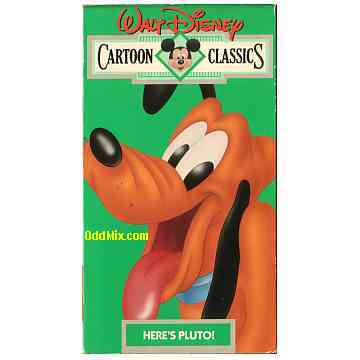Here's Pluto Children's Video by Walt Disney's Classics Collectible Color  Film VHS NTSC Hi-Fi