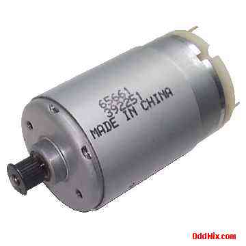 Johnson 65661 PM Permanent Magnet Precision DC Motor with Belt Gear [7 KB]