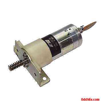 Mitsumi K5 Volume Control Perma Magnet DC Motor Bronze Bearings Worm Gear [7 KB]