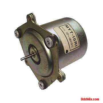 MYT-15RI 10-16 VDC Shielded Motor Miniature Precision Bronze Bearings Shock Mounts [9 KB]