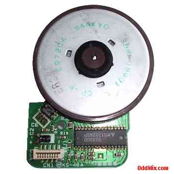 Sankyo E9720A P/N288P CP-F Motor DC Capstan Driver Integrated Multi-Phase PCB Assy Back [11 KB]