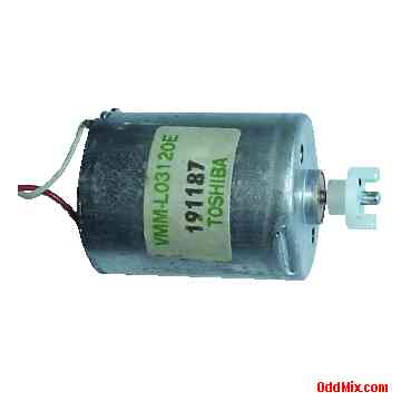 Toshiba VMM-L03120E Motor DC PM Miniature Shielded CW Rotation Front Mount [6 KB]