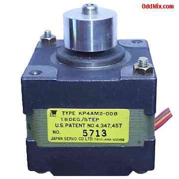 Stepping Motor 1.8 Degree Step 12 VDC Six Wire Japan Servo KP4AM2-008 Precision [10 KB]