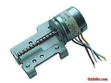 Stepping Motor 18 Degree Step Angle 12 VDC Sankyo MSDAO20L65 Precision Miniature [8 KB]