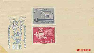 1959 Socialist Countries Postal Ministers Berlin Conference Uncancelled Envelope [10 KB]