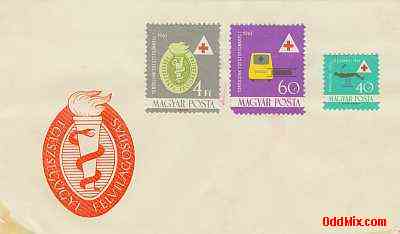 1961 Health Care (Red Cross V) Special Commemorative Stamped Envelope 2 [9 KB]