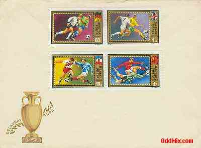1972 European Soccer Championship Uncancelled Partial Set Commemorative Envelope 2 [12 KB]