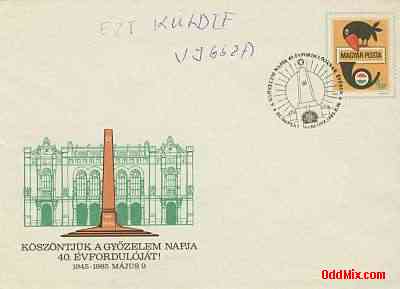 1985 WWII Victory Day 40-th Anniversary Stamped Cover First Day Cancellation [9 KB]
