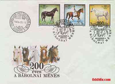 1989 Horses of Babolna 200th Anniversary Commemorative First Day Cancellation [16 KB]