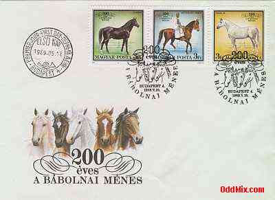 1989 Horses of Babolna 200th Anniversary Commemorative First Day Cancellation [16 KB]