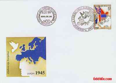 1995 A hbor vge Eurpban alkalmi blyeges elsnapi bortk [10 KB]