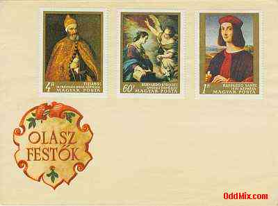 1998 Italian Painters Uncancelled Partial Set Commemorative Stamped Envelope 3 [13 KB]