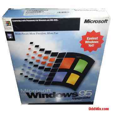 Microsoft Windows 95 Upgrade Classic 32 Bit Operating System Software Program [11 KB]