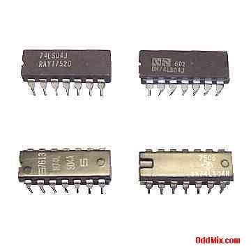 74LS04 Hex Inverter Low Power Shottky TTL Digital IC Assorted Maker Hermetic Plastic [8 KB]