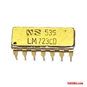 National Voltage Regulator LM723CD Analog IC Hermetic Package MIL Grade Historic [6 KB]