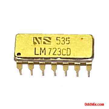 National Voltage Regulator LM723CD Analog IC Hermetic Package MIL Grade Historic [6 KB]