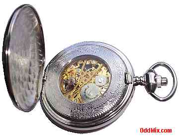 Astron Pocket Watch Swiss Mechanical 17 Jewel Back Open [12 KB]