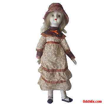 Doll Porcelain Head Shooes Original Period Piece Complete Outfit Colorful Collectible 2 [8 KB]