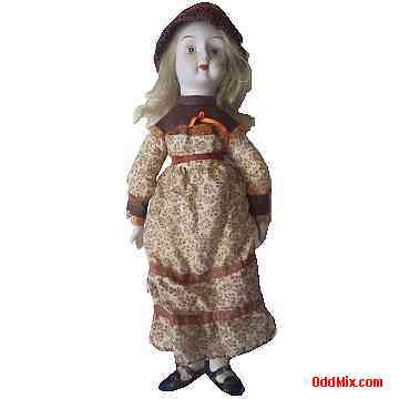 Doll Porcelain Head Shooes Original Period Piece Complete Outfit Colorful Collectible 3 [8 KB]