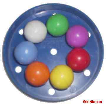 Magnetic Interactive Puzzle Game Seven Colored Balls Eight Pieces by Hilco [7 KB]