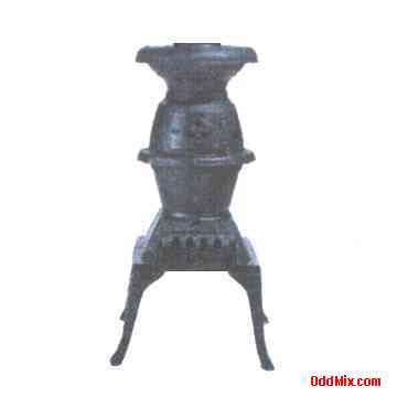 Pot Belly Stove Cast Iron Classic Alternative Economical Heating Burn Wood Coal [4 KB]