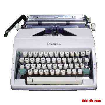 Olympia Portable Office Typewriter Mechanical Letter Quality Hard Case Cover [13 KB]