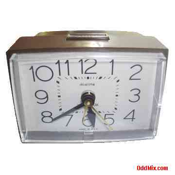 Westclox Dialight Electro Mechanical Alarm Clock Model 22212 Historical Vintage [8 KB]