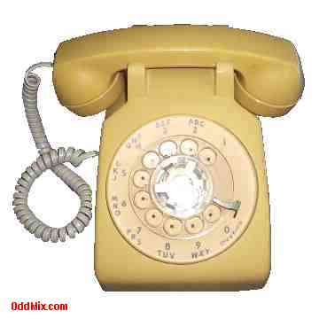 Classic Telephone Mechanical Rotary Dial ITT DK500-HA-2 Nostalgia Office Home [8 KB]