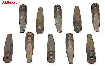 Solid 999 Copper Soldering Iron Tips Modular Threaded Flat Surface Chisel Tip [6 KB]