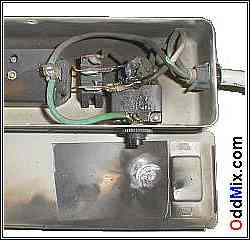Picture 1. Metal enclosed power strip opened [8 KB]