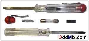 Figure 2. Commercial Neon Glow Lamp Voltage Detector [5 KB]